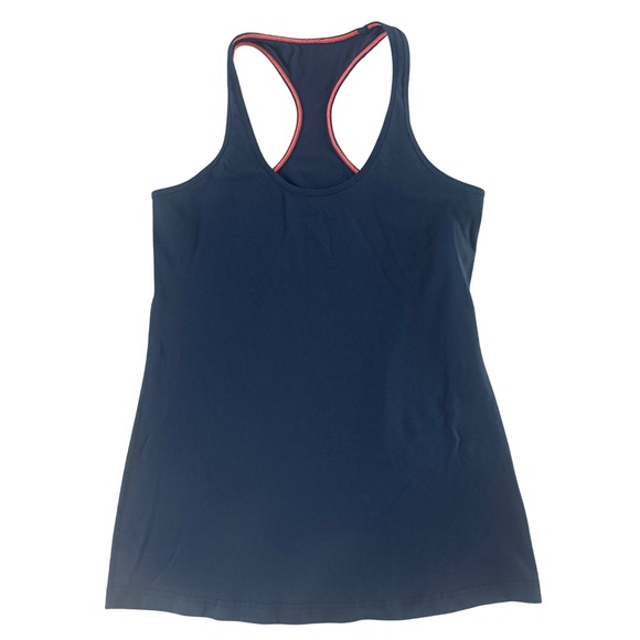 Lululemon Tops - Lululemon Cool Racerback Athletic Tank Top Navy Blue Long Length Size 8-10
